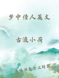 夢(mèng)中情人英文