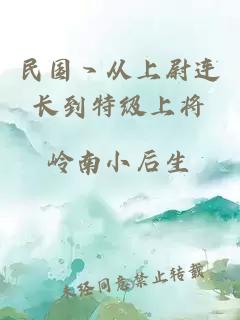 民國丶從上尉連長到特級上將